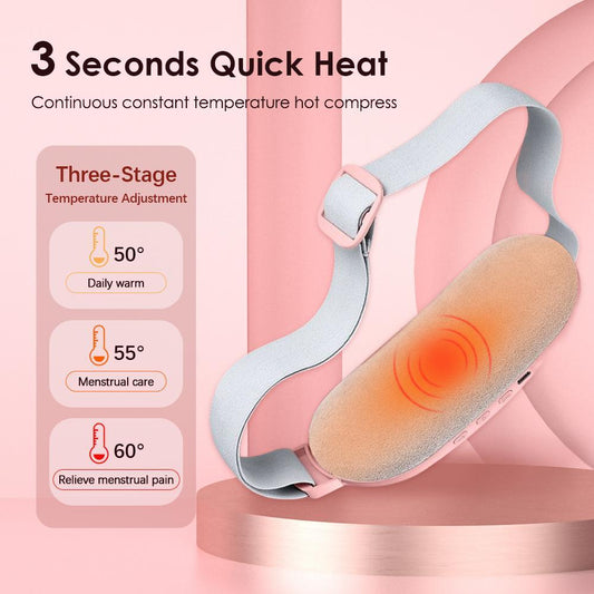 Electric Period Cramp Massager Vibrating Heating Belt