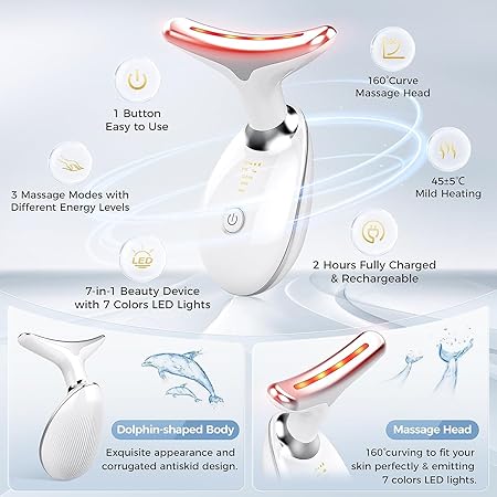 Skin tightening And Anti-Ageing Led Face Neck Massager for Skin Care