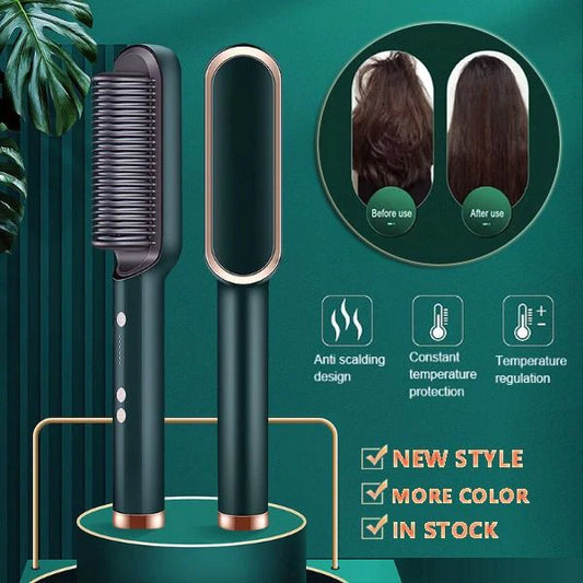 Heat Control Hair Straightener Brush