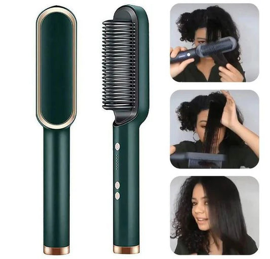 Heat Control Hair Straightener Brush